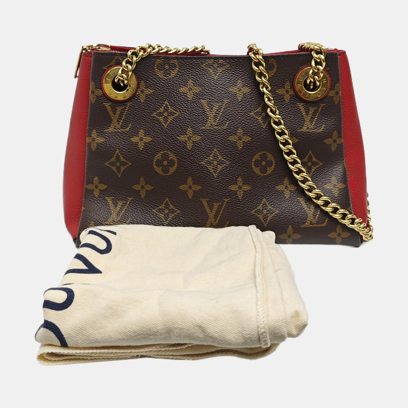SURENE BB Monogram Coated Canvas Brown