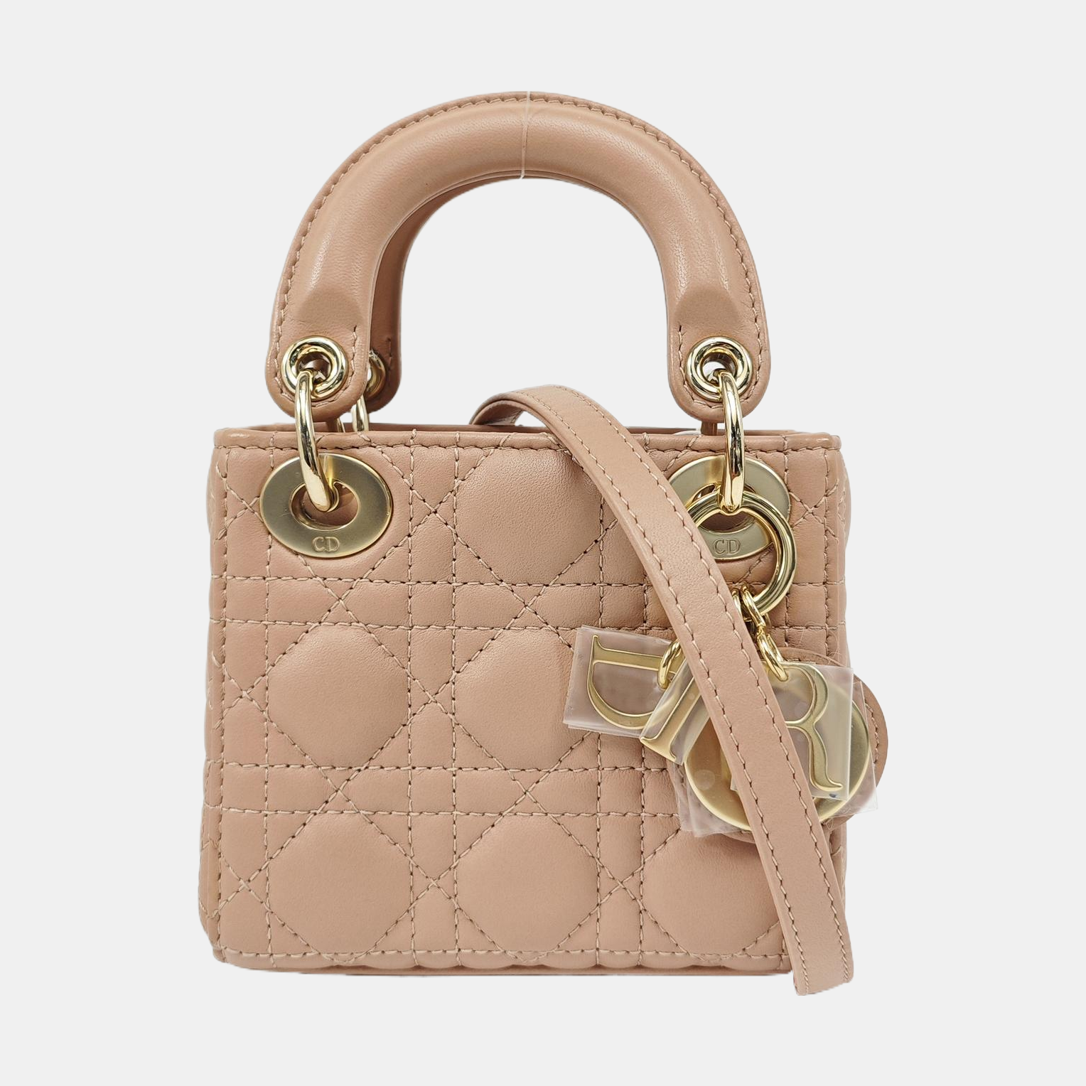 Lady Dior Super Mini Cannage Lambskin Pink