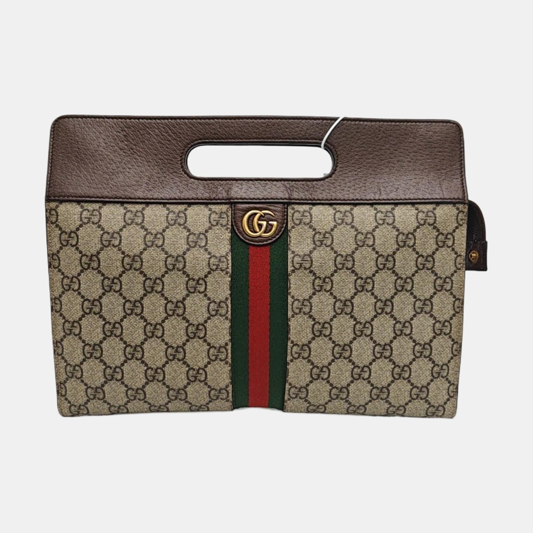 Monogram Coated Canvas Top Handle Bag Beige