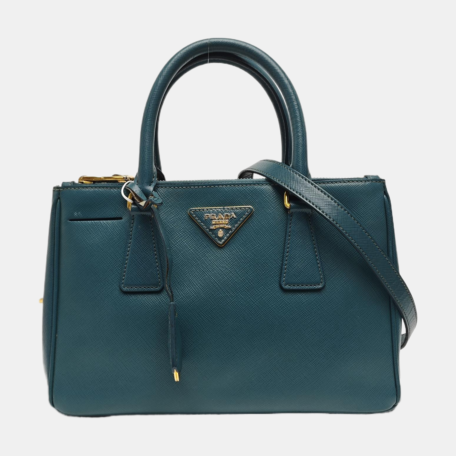 Galleria Medium Saffiano Calfskin Green
