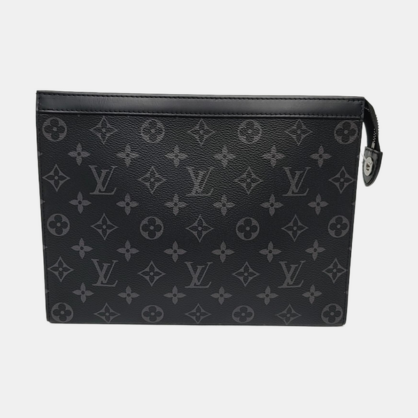 Pochette Voyag MM Monogram Coated Canvas Black