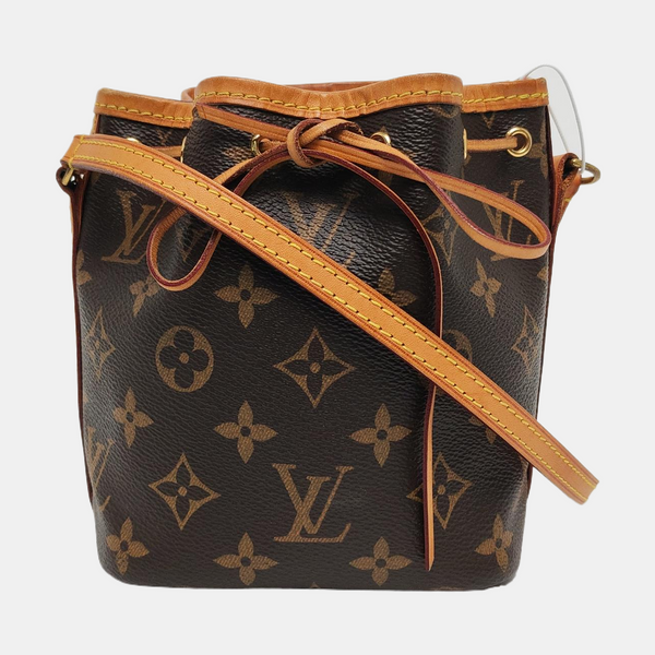 NÉONOÉ Nano Monogram Coated Canvas Brown
