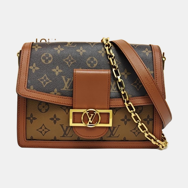 DAUPHINE MM Monogram Coated Canvas Brown