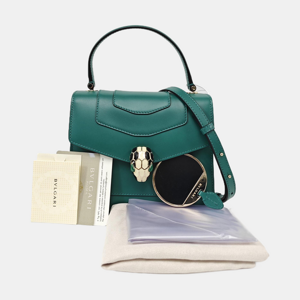 SERPENTI FOREVER Small Calfskin Green
