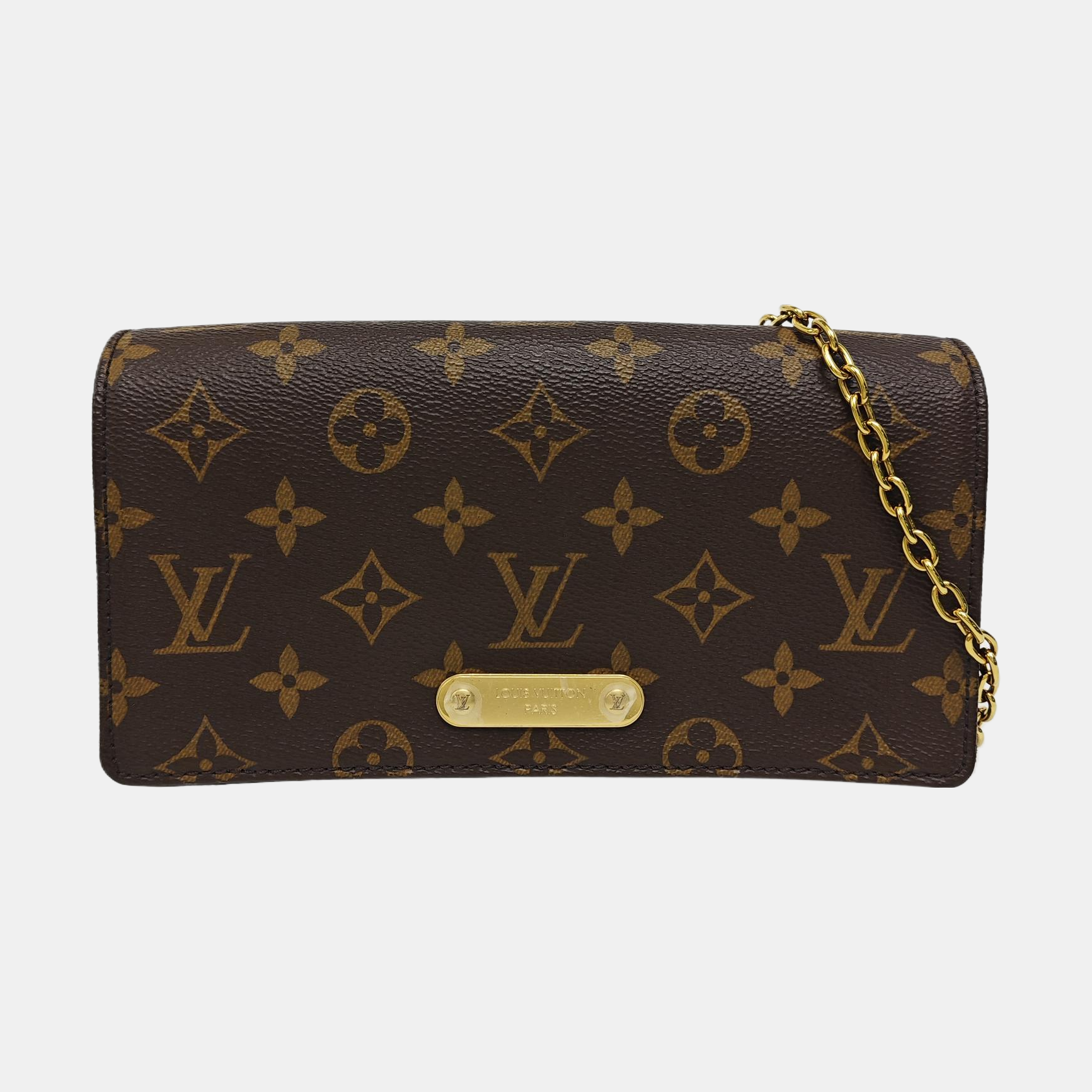 Lily Monogram Coated Canvas Brown