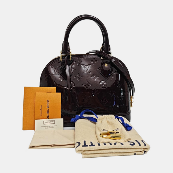 ALMA BB Monogram Calfskin Red