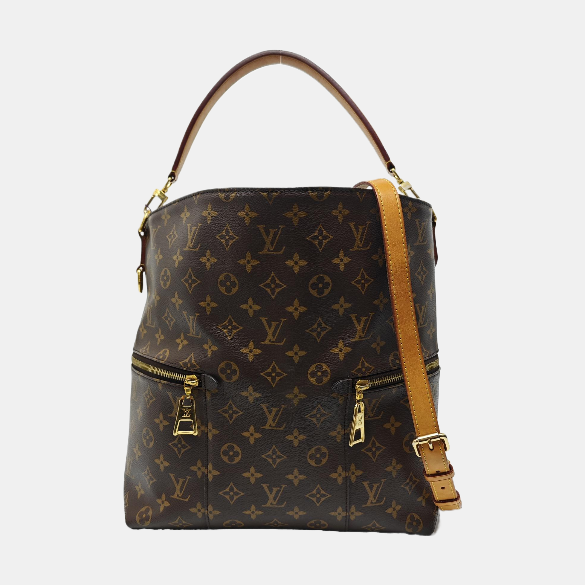 MELIE Monogram Coated Canvas Brown