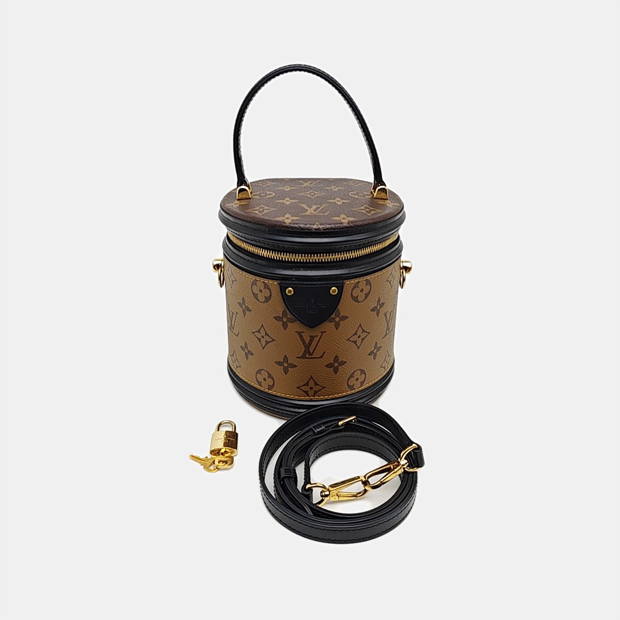 CANNES PM Monogram Coated Canvas Brown