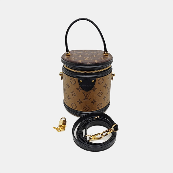 CANNES PM Monogram Coated Canvas Brown