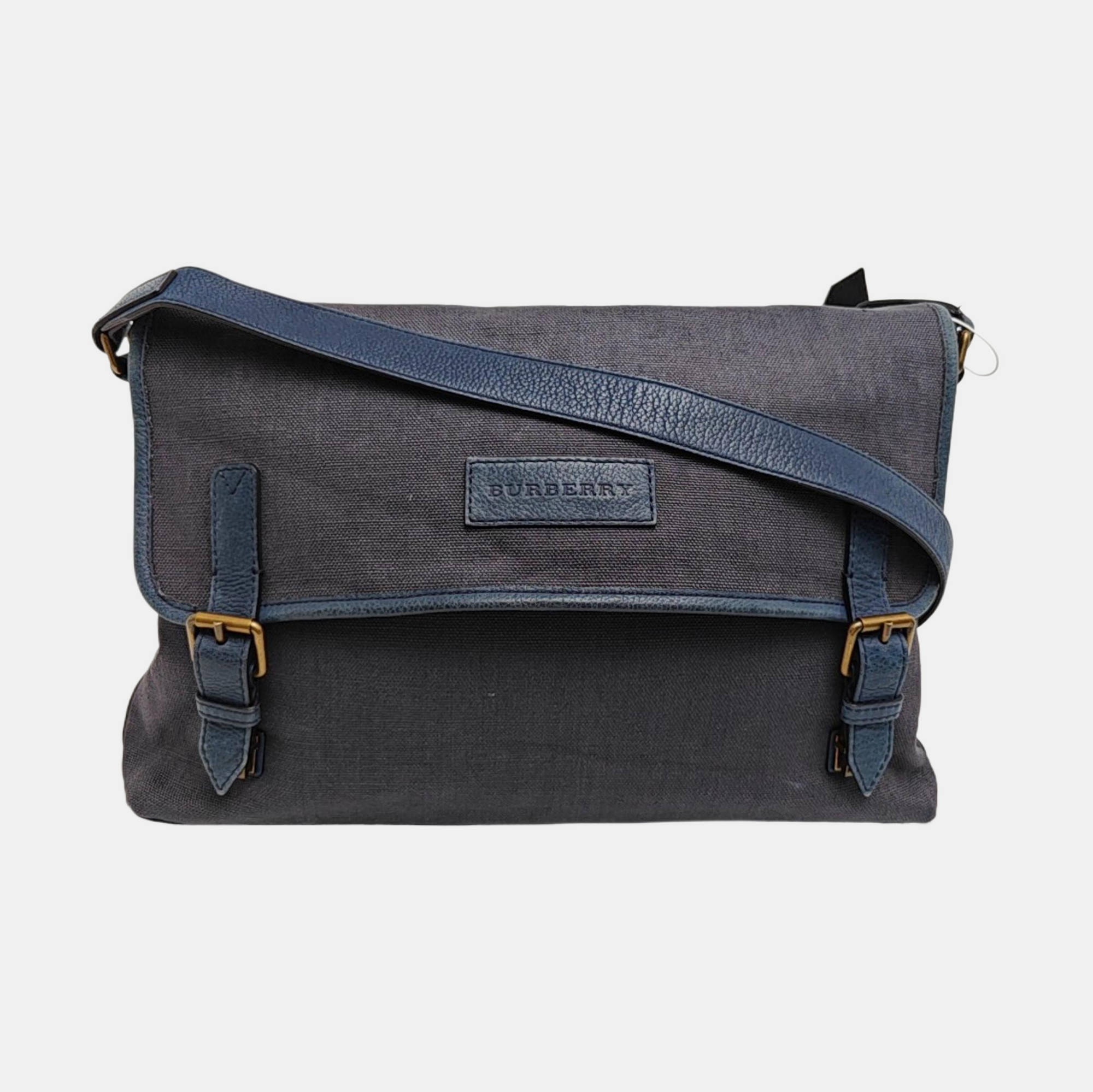 Fabric Shoulder Bag Blue