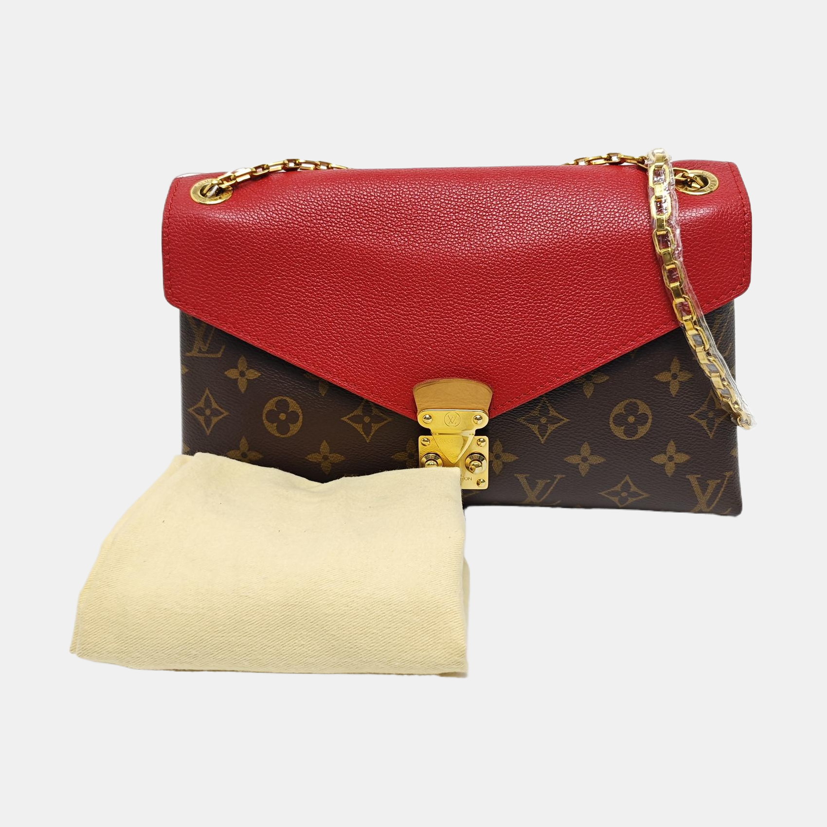 PALLAS Monogram Coated Canvas Brown