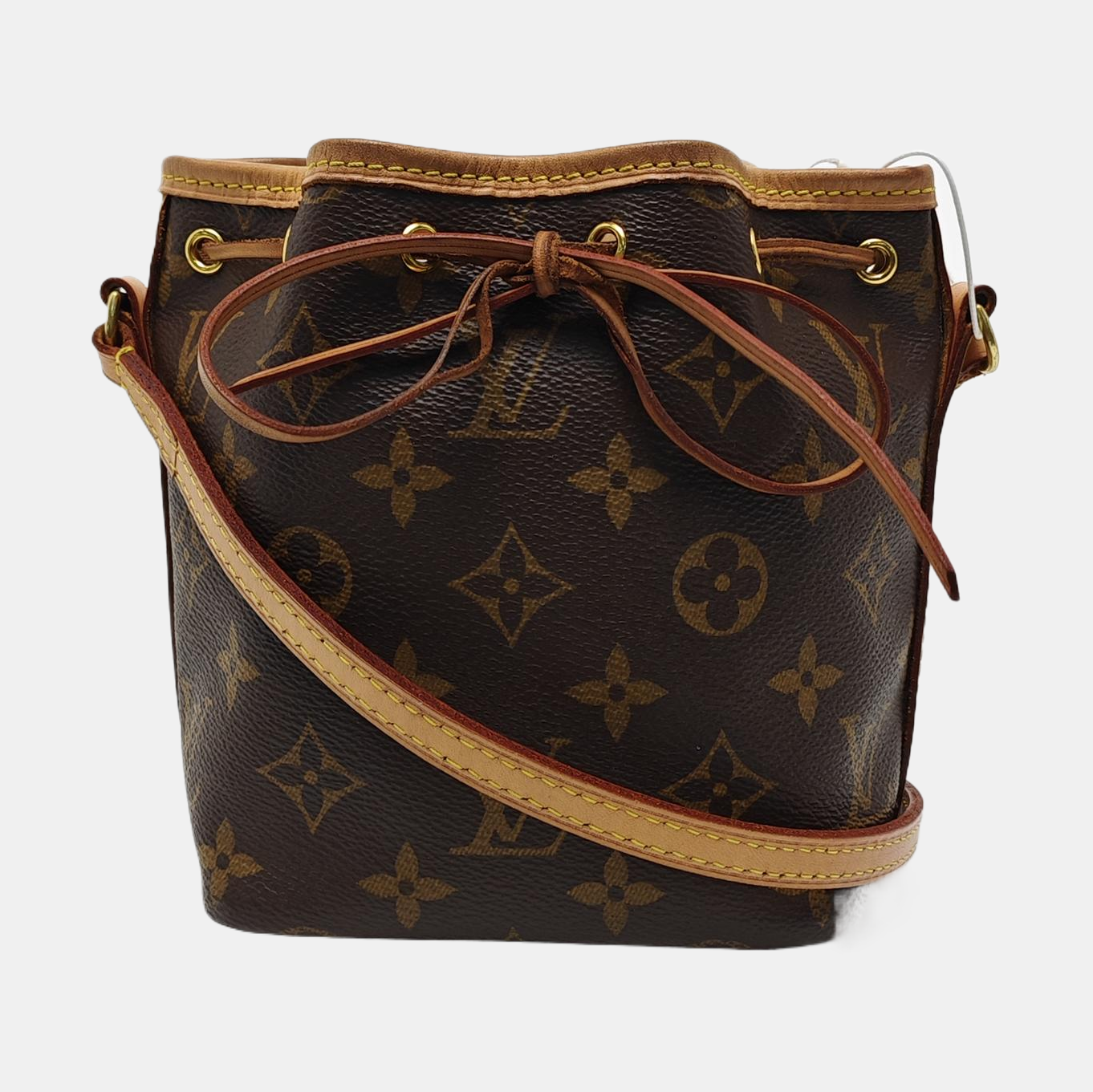 NÉONOÉ Nano Monogram Coated Canvas Brown