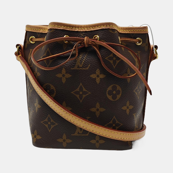 NÉONOÉ Nano Monogram Coated Canvas Brown