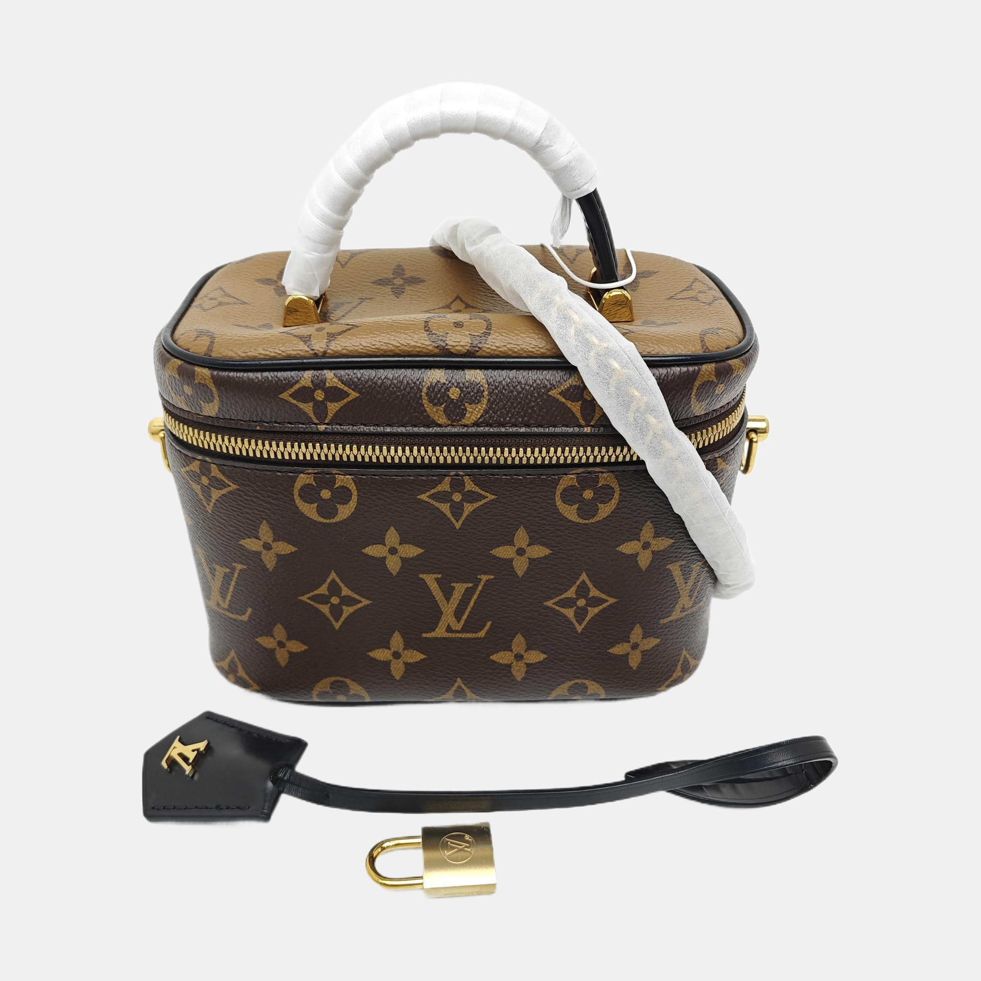 NICE Mini Monogram Coated Canvas Brown