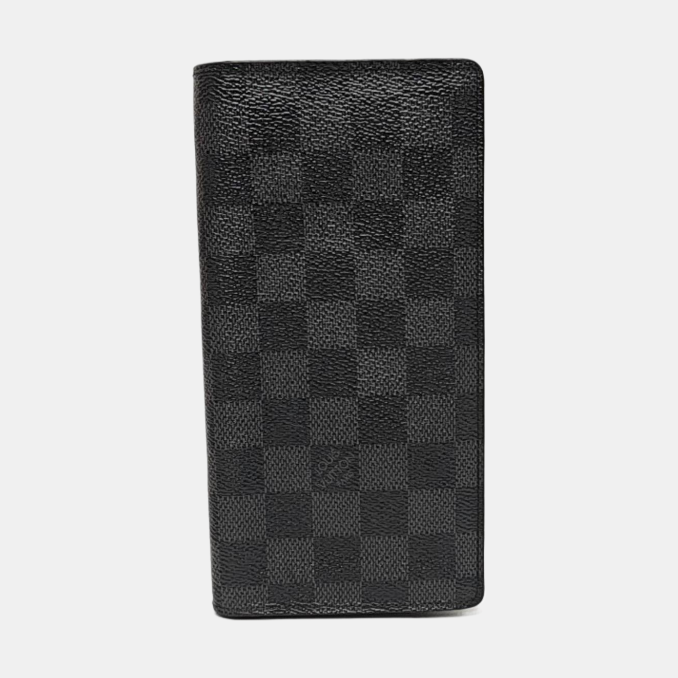 BRAZZA Damier Graphite Coated Canvas Gray Wallet