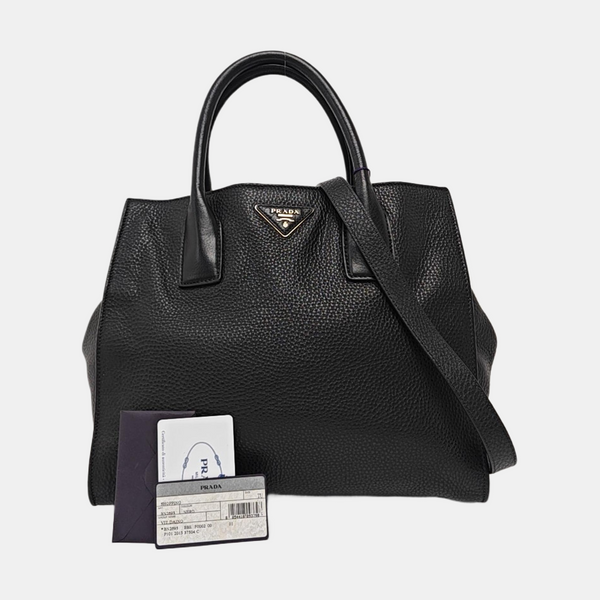 Calfskin Shoulder Bag Black