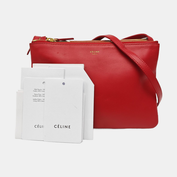 TRIO Small Calfskin Red