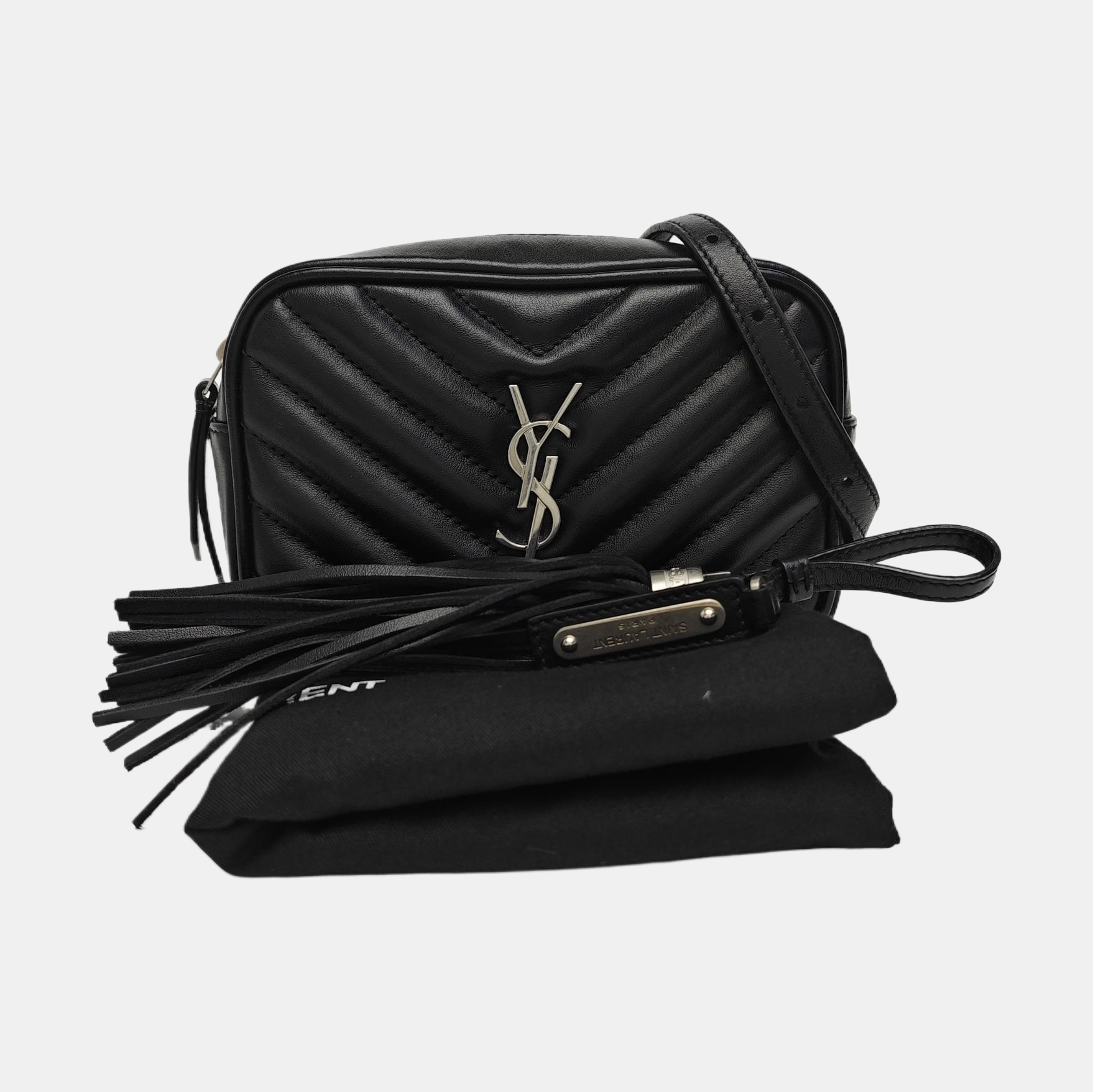 LOU Chevron Calfskin Black