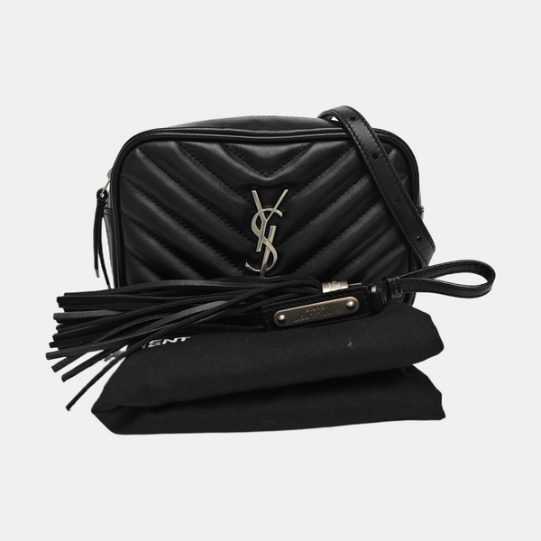 LOU Chevron Calfskin Black