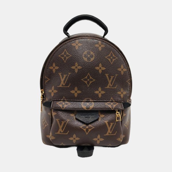 PALM SPRINGS Mini Monogram Coated Canvas Brown