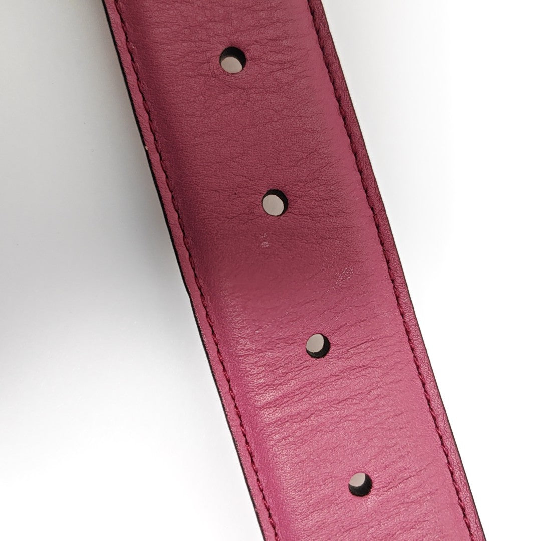 Leather Belt Purple