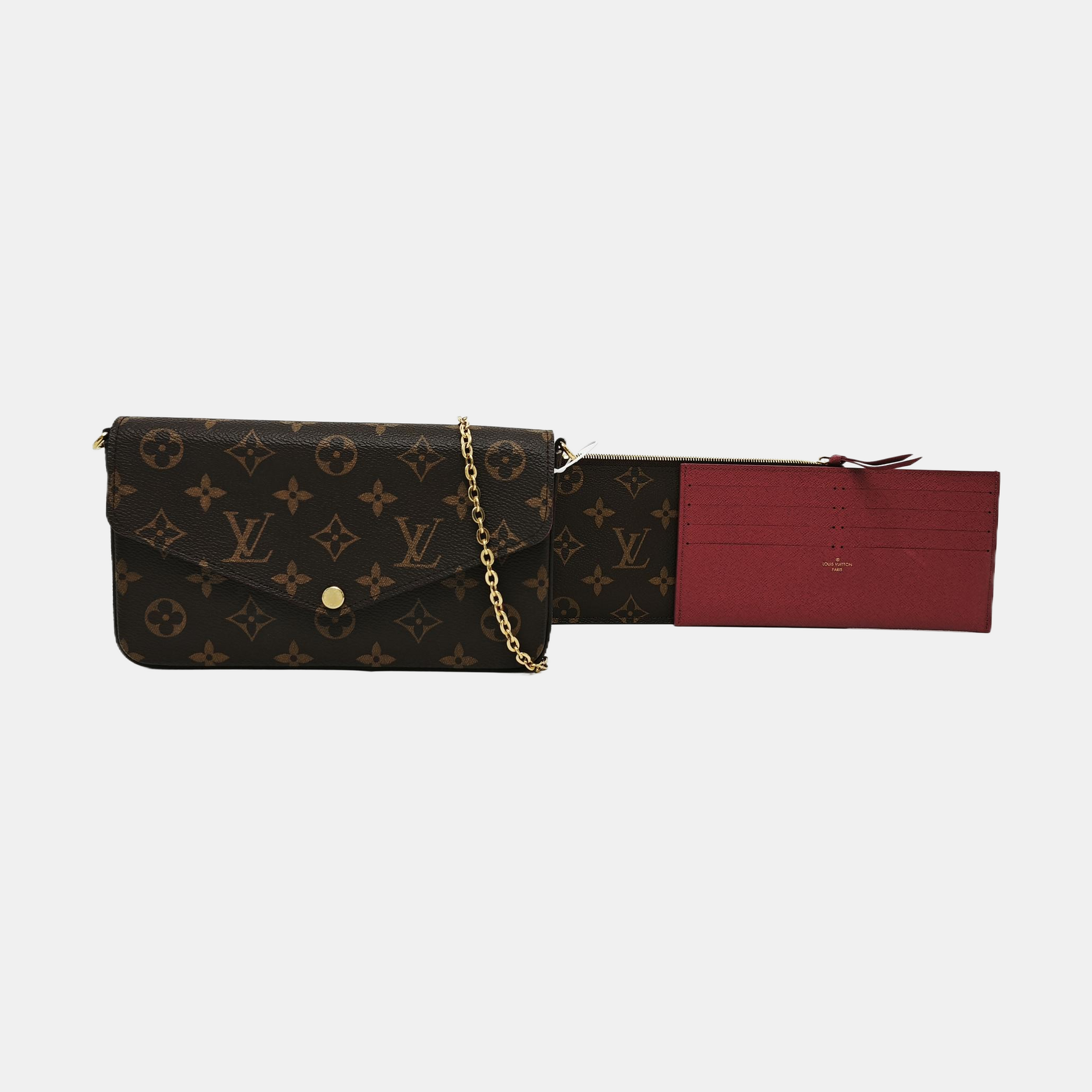 FÉLICIE Monogram Coated Canvas Brown