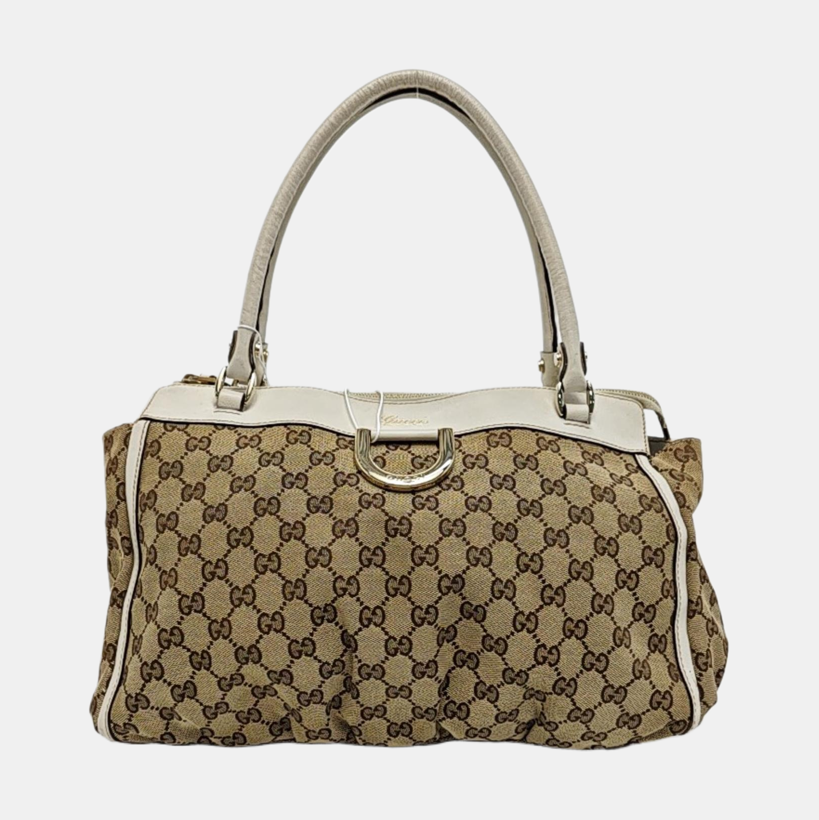 Monogram Canvas Tote Bag Brown