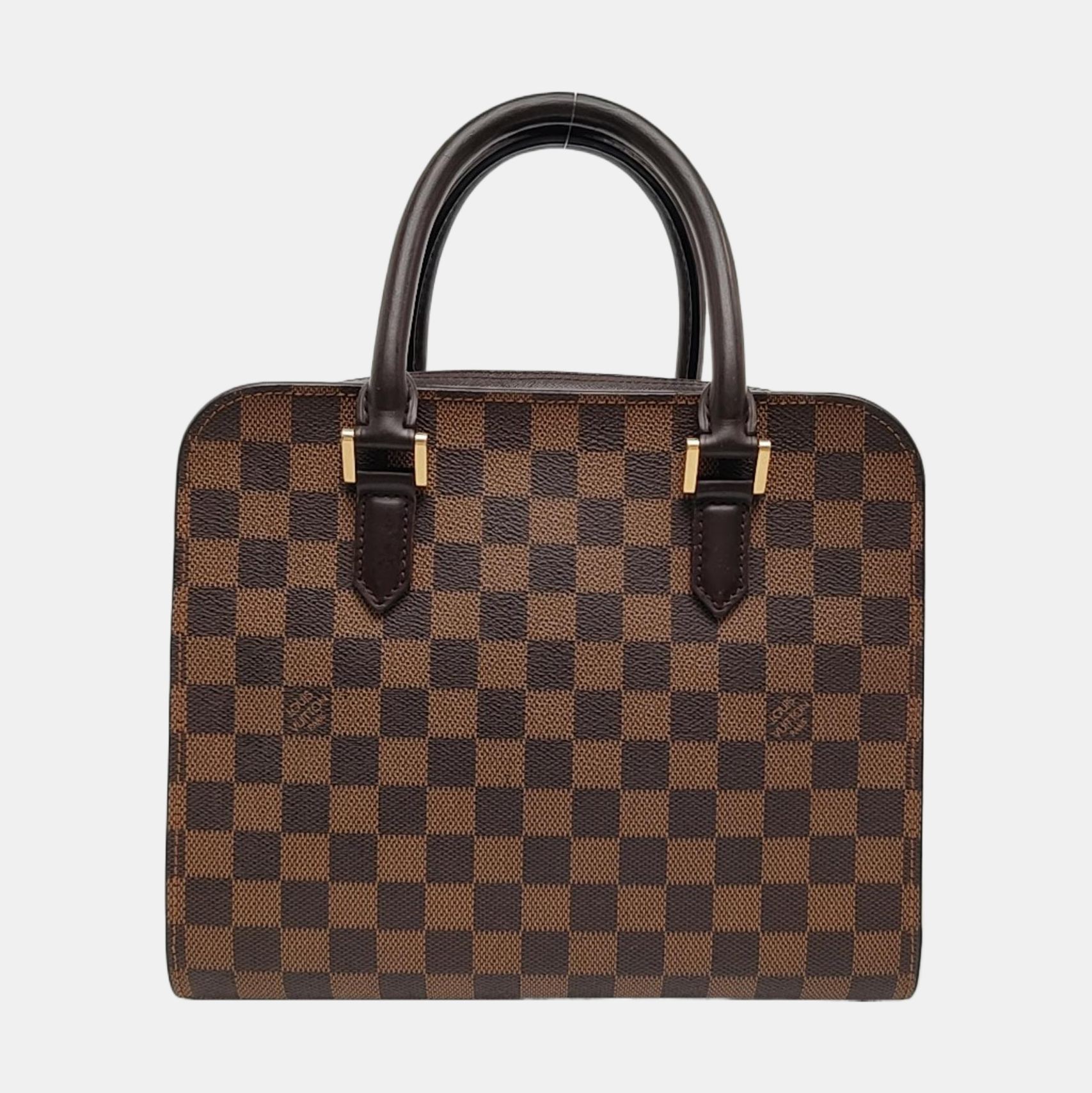 TRIANA Damier Ebene Coated Canvas Brown