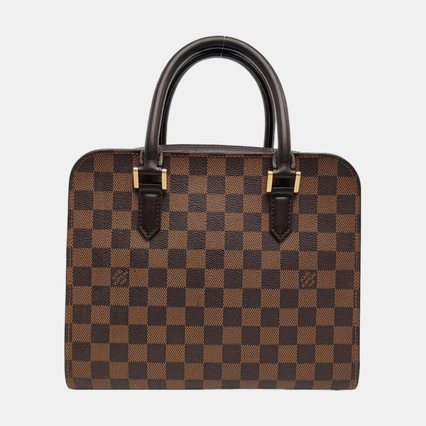 TRIANA Damier Ebene Coated Canvas Brown