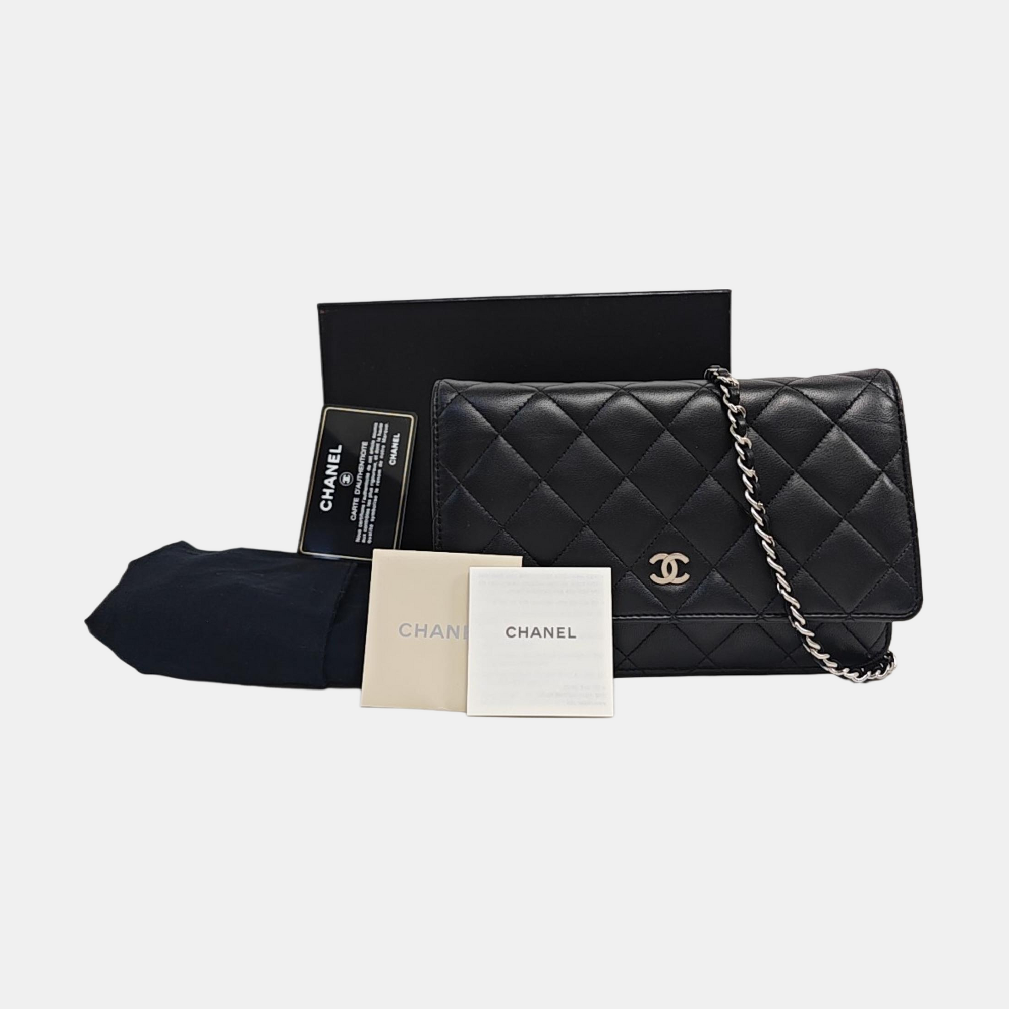 WOC Quilted Lambskin Black