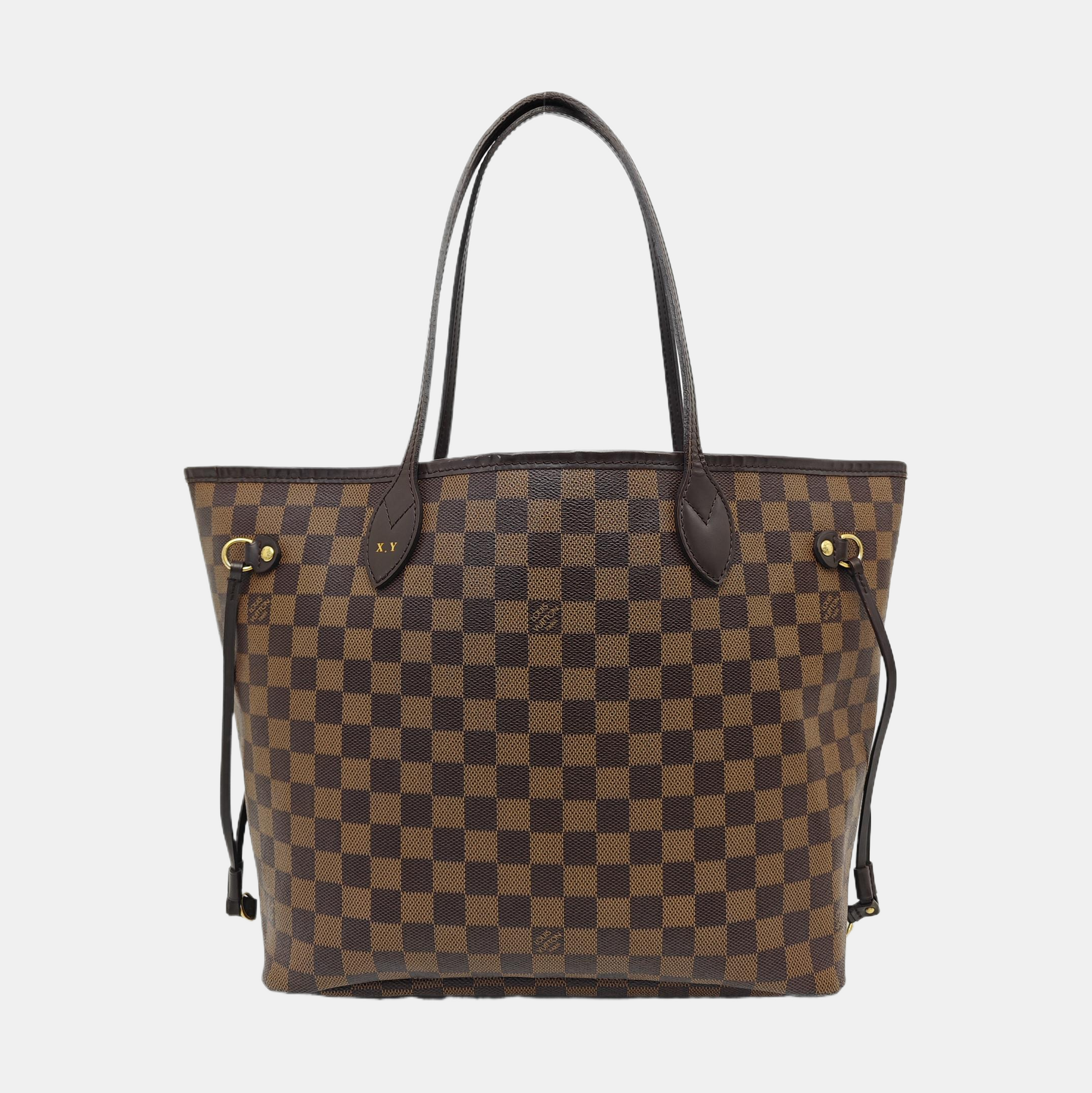 NEVERFULL MM Damier Ebene Coated Canvas Brown