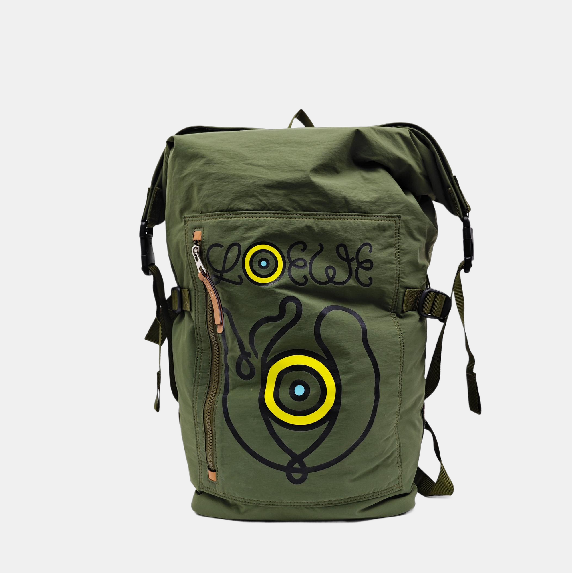 Nylon Backpack Large Green