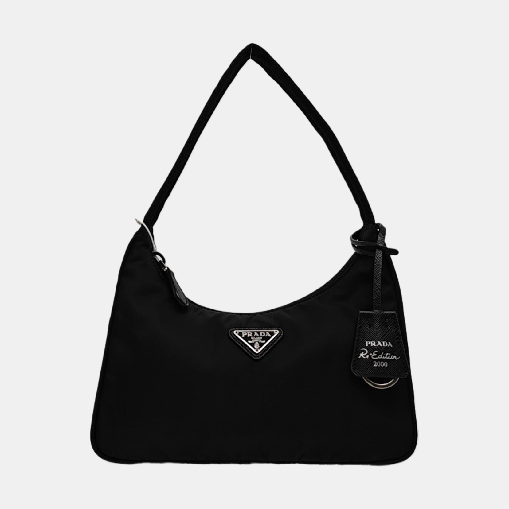 Minibolso de nailon Re-Edition2000 negro