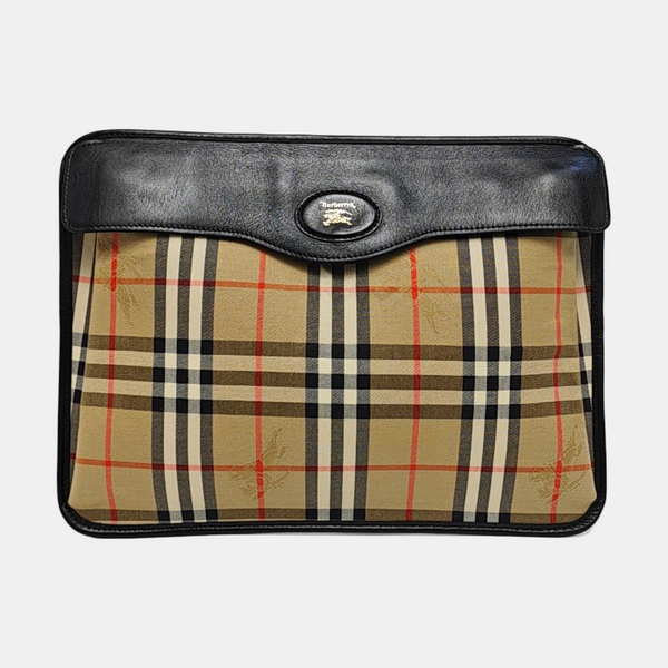 Canvas Clutch Beige