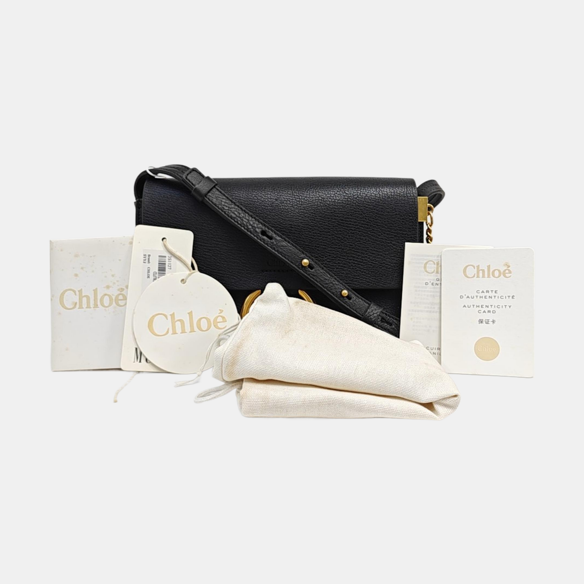 Faye Small Calfskin Black