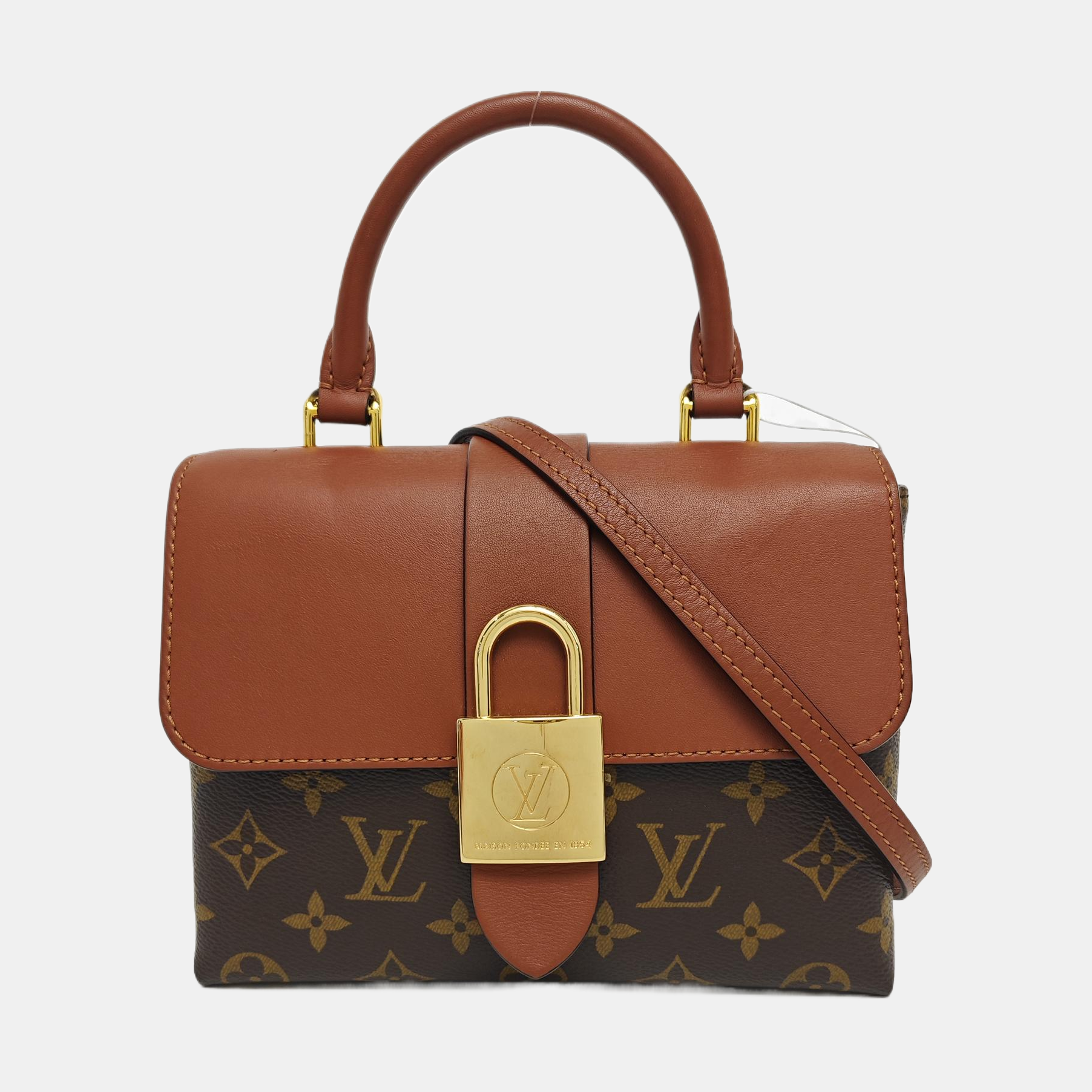 LOCKY BB Monogram Coated Canvas Brown