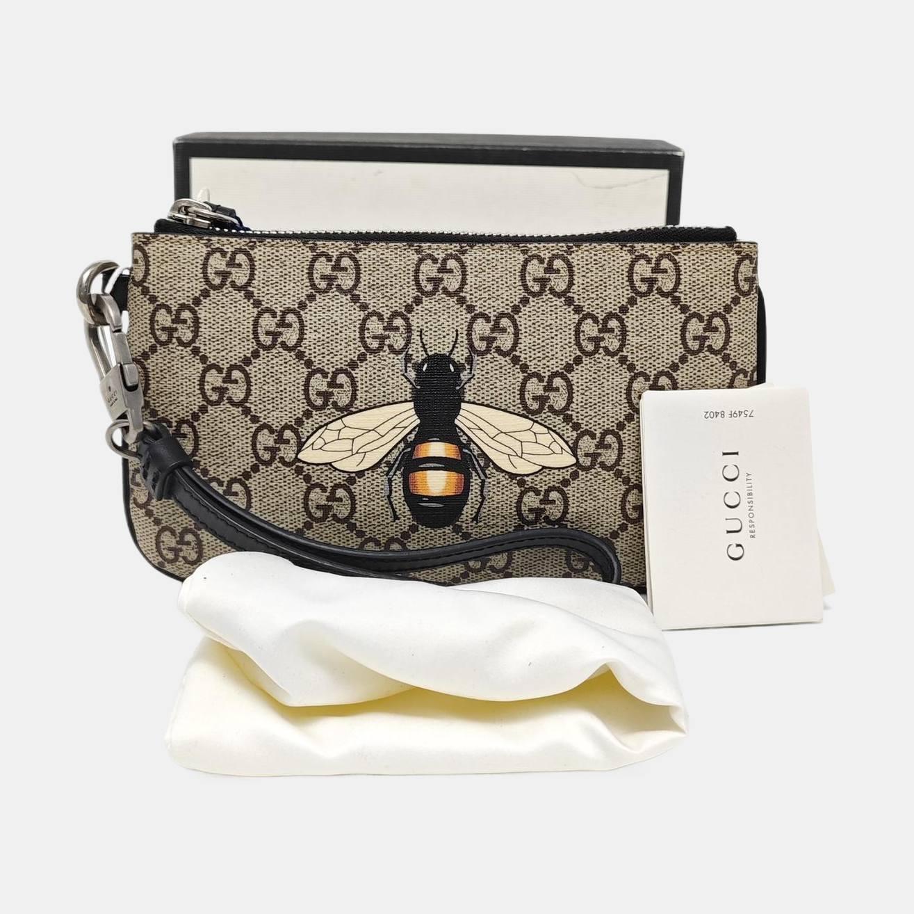 GG Supreme Monogram Coated Canvas Beige
