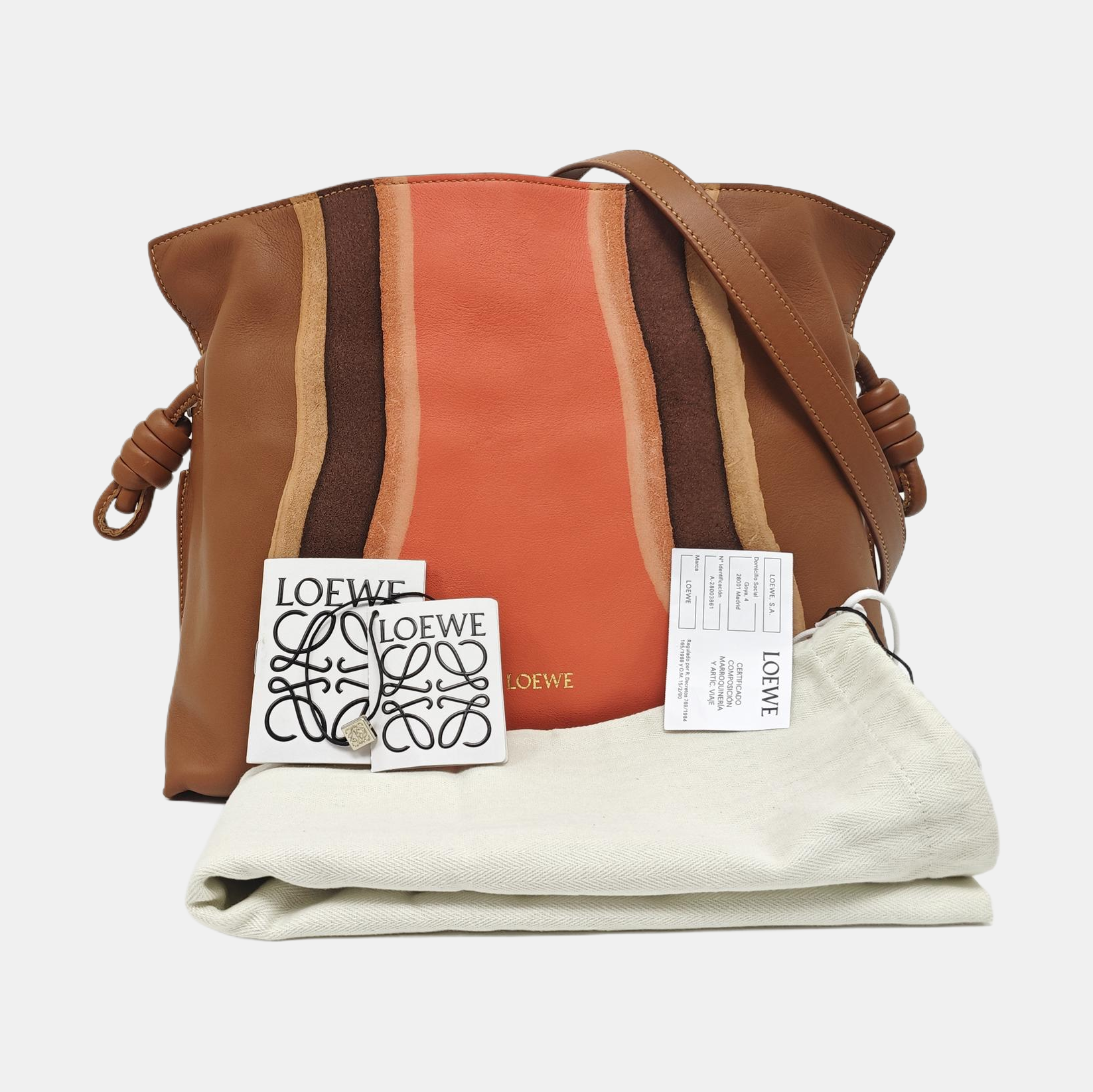 Lamenco Landscape Medium Calfskin Brown