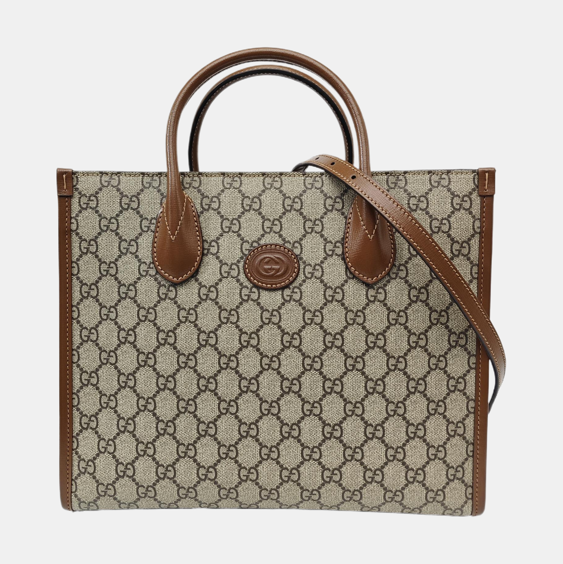 Retro Small Monogram Coated Canvas Brown