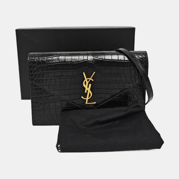 Calfskin Shoulder Bag Black