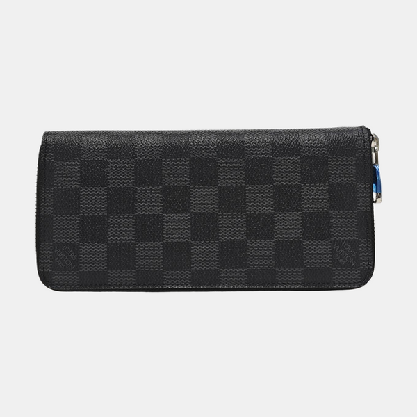ZIPPY Damier Graphite Coated Canvas Gray Wallet