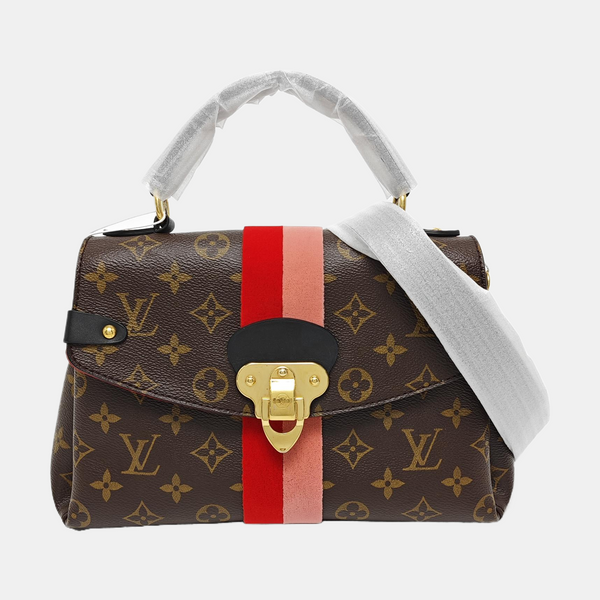 GEORGES BB Monogram Coated Canvas Brown