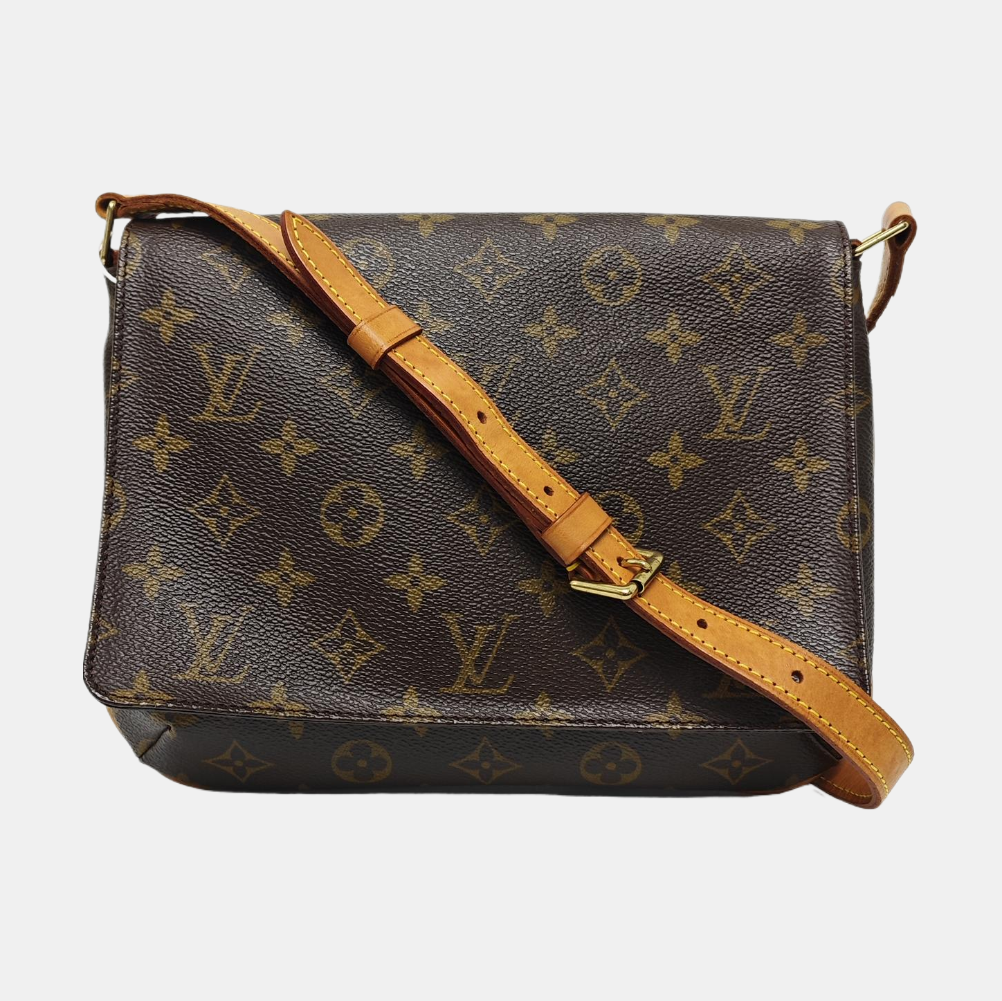 MUSETTE TANGO Monogram Coated Canvas Brown