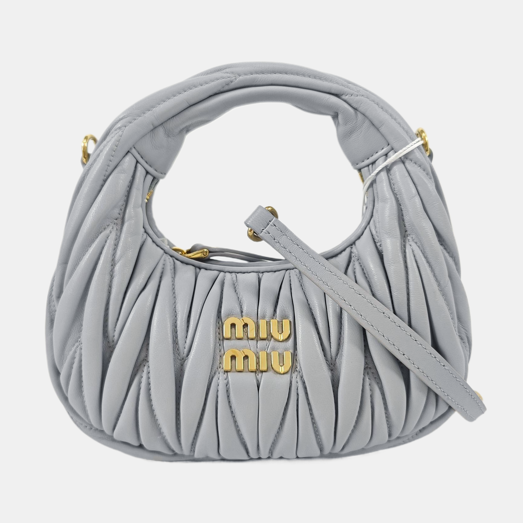 Wander Matelassé Mini Quilted Lambskin Blue