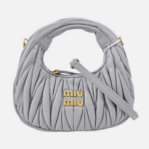 Wander Matelassé Mini Quilted Lambskin Blue