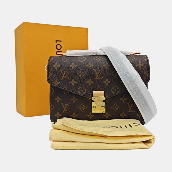 MÉTIS MM Monogram Coated Canvas Brown