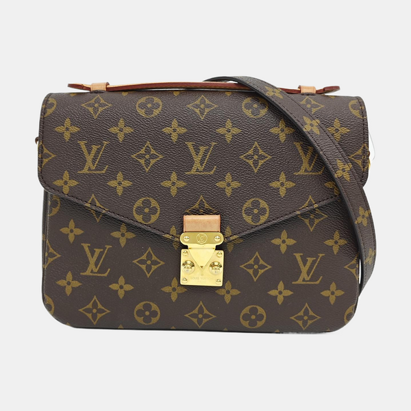 MÉTIS MM Monogram Coated Canvas Brown