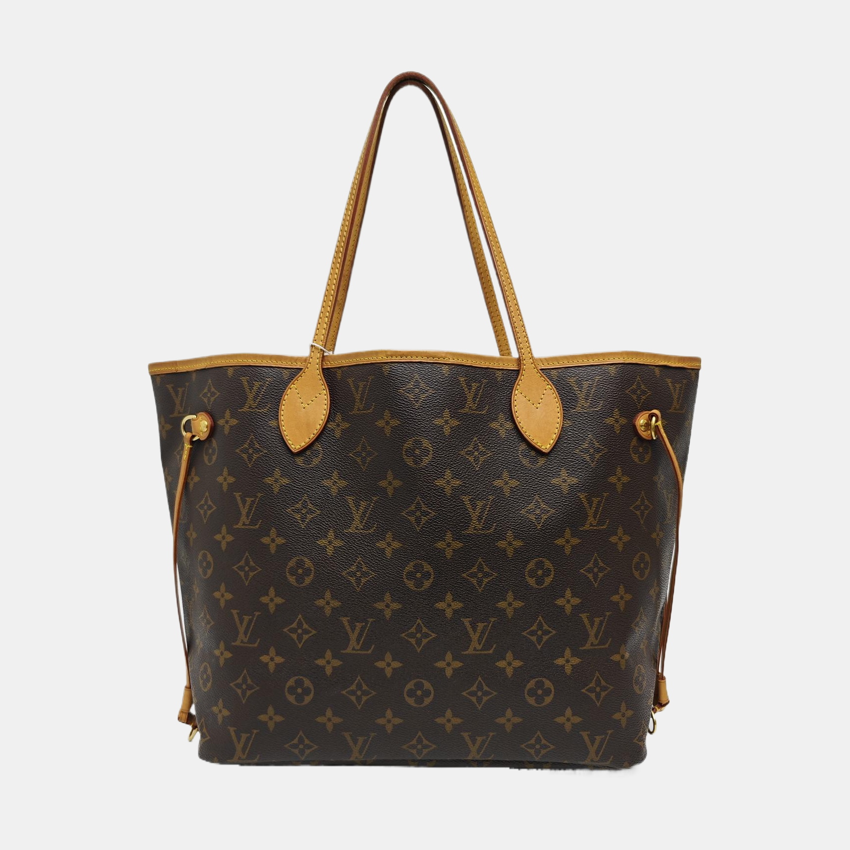 NEVERFULL MM Monogram Coated Canvas Brown