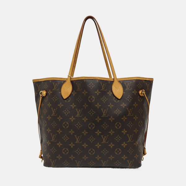NEVERFULL MM Monogram Coated Canvas Brown
