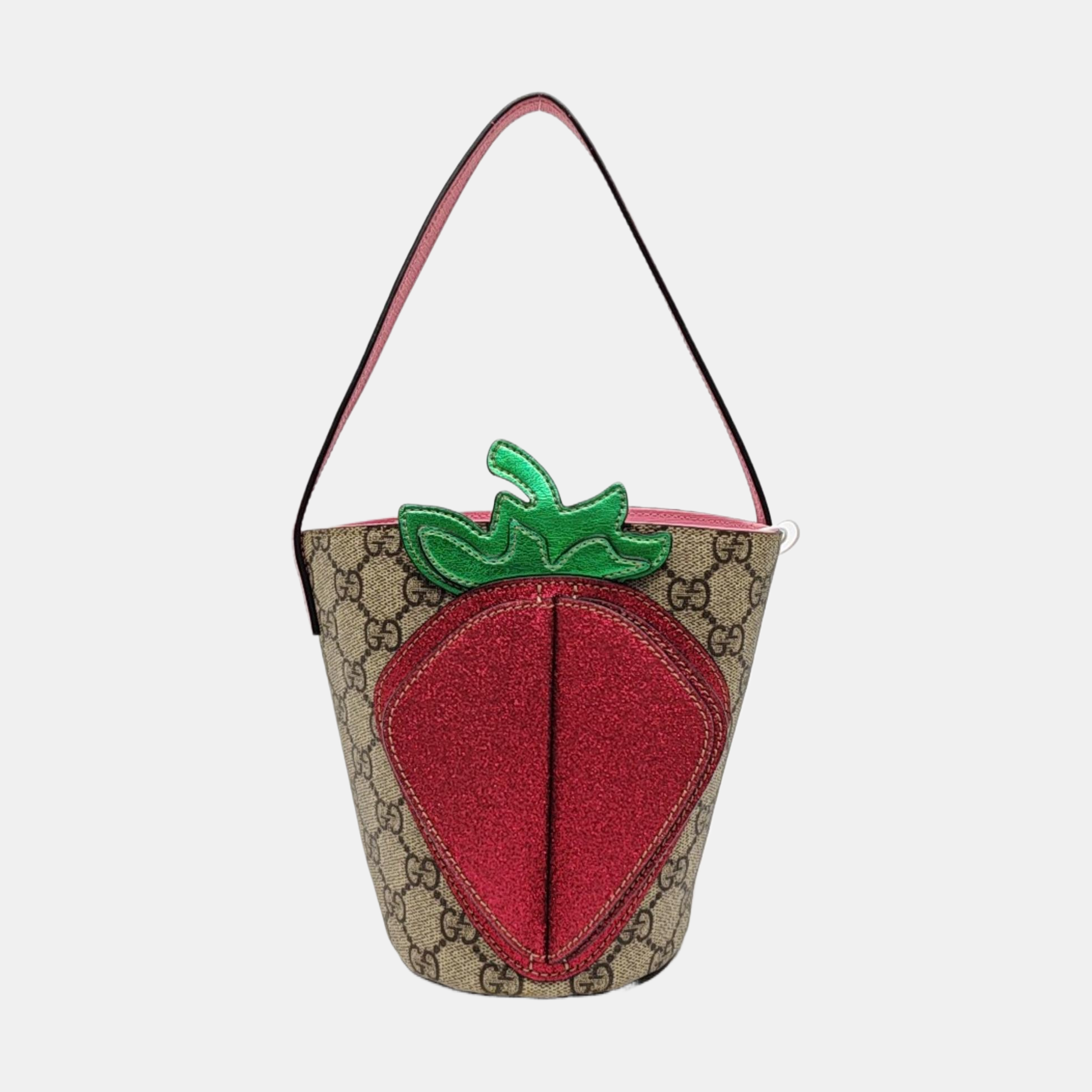 Children’s GG Bucket Coated Canvas Beige
